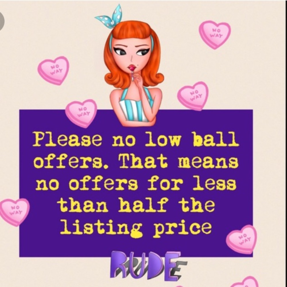No LOWBALL offers please.